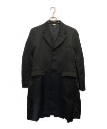 COMME des GARCONS HOMME PLUS（コムデギャルソンオムプリュス）の古着「異素材パッチワークジャケット」｜ブラック