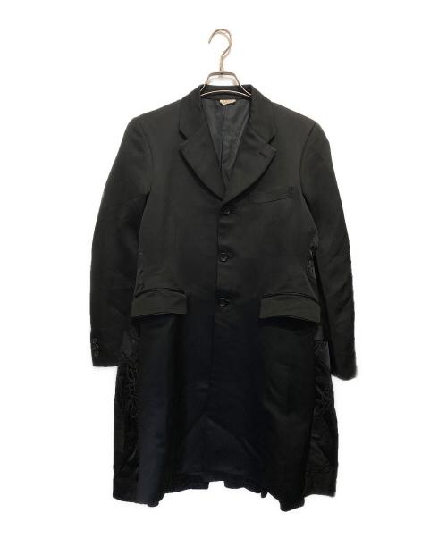 COMME des GARCONS HOMME PLUS（コムデギャルソンオムプリュス）COMME des GARCONS HOMME PLUS (コムデギャルソンオムプリュス) 異素材パッチワークジャケット ブラック サイズ:Sの古着・服飾アイテム