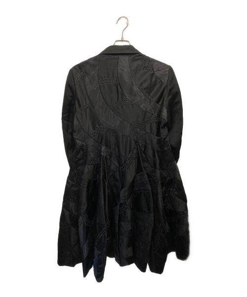 COMME des GARCONS HOMME PLUS（コムデギャルソンオムプリュス）COMME des GARCONS HOMME PLUS (コムデギャルソンオムプリュス) 異素材パッチワークジャケット ブラック サイズ:Sの古着・服飾アイテム