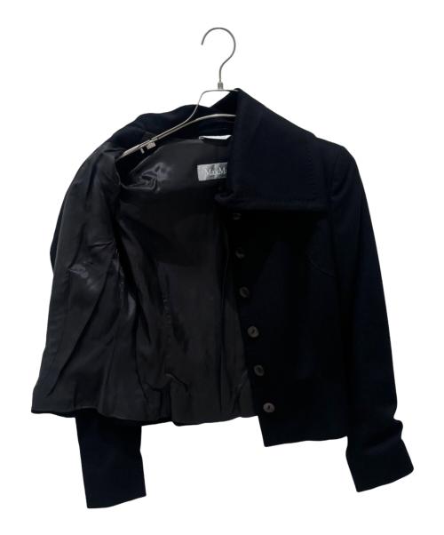 MaxMara（マックスマーラ）MaxMara (マックスマーラ) アンゴラハイネックショートジャケット ブラック サイズ:42の古着・服飾アイテム