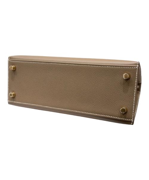 HERMES（エルメス）HERMES (エルメス) Kelly25 ケリー25外縫い/ヴォーエプソン/エトゥープ/ゴールド金具/K刻印：2025年製  エトゥープ サイズ:25の古着・服飾アイテム