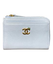 CHANEL（シャネル）の古着「ココマーク フラグメントケース」｜スカイブルー