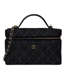 CHANEL（シャネル）の古着「クラシック ヴァニティー チェーン ポーチ」｜インディゴ