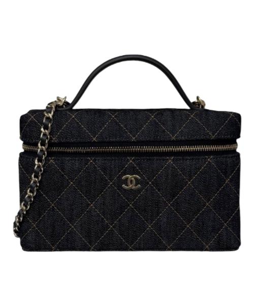 CHANEL（シャネル）CHANEL (シャネル) クラシック ヴァニティー チェーン ポーチ インディゴ サイズ:-の古着・服飾アイテム