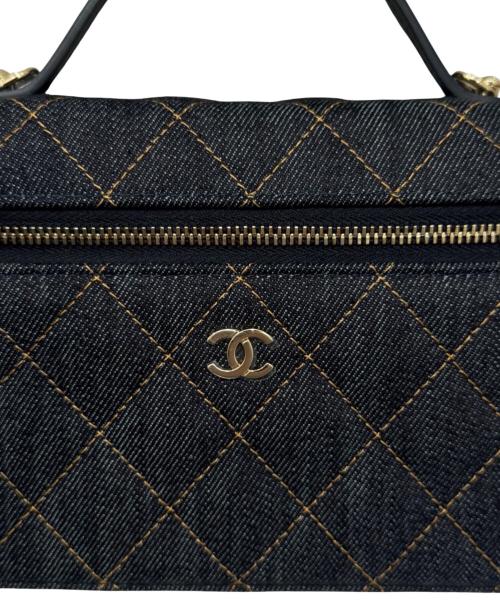 CHANEL（シャネル）CHANEL (シャネル) クラシック ヴァニティー チェーン ポーチ インディゴ サイズ:-の古着・服飾アイテム
