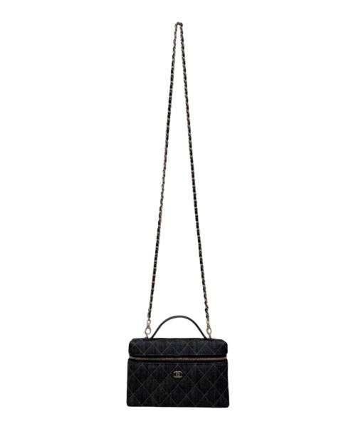 CHANEL（シャネル）CHANEL (シャネル) クラシック ヴァニティー チェーン ポーチ インディゴ サイズ:-の古着・服飾アイテム
