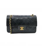 CHANELシャネル）の古着「ダブルフラップマトラッセ」｜ブラック