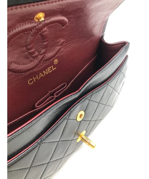 CHANEL（シャネル）CHANEL (シャネル) ダブルフラップマトラッセ ブラック サイズ:23の古着・服飾アイテム
