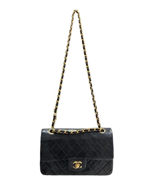 CHANEL（シャネル）CHANEL (シャネル) ダブルフラップマトラッセ ブラック サイズ:23の古着・服飾アイテム