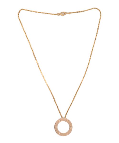 Cartier（カルティエ）Cartier (カルティエ) 3Pダイヤラブネックレス PG サイズ:-の古着・服飾アイテム