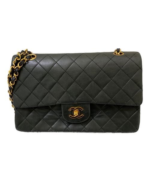CHANEL（シャネル）CHANEL (シャネル) ダブルフラップマトラッセ ブラック サイズ:25の古着・服飾アイテム