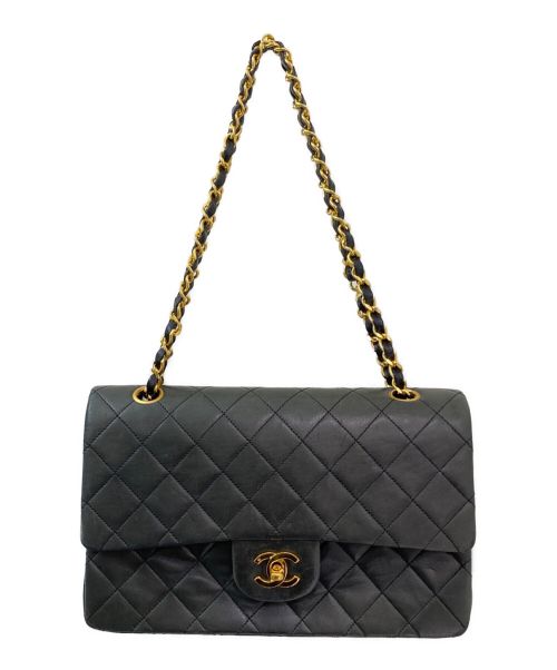 CHANEL（シャネル）CHANEL (シャネル) ダブルフラップマトラッセ ブラック サイズ:25の古着・服飾アイテム