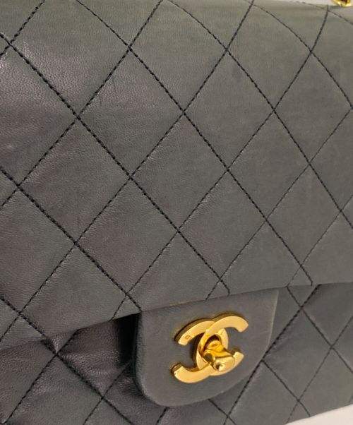 CHANEL（シャネル）CHANEL (シャネル) ダブルフラップマトラッセ ブラック サイズ:25の古着・服飾アイテム