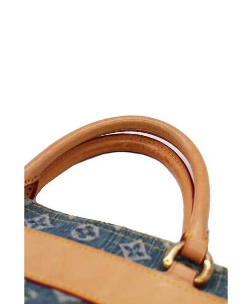 LOUIS VUITTON（ルイ ヴィトン）LOUIS VUITTON (ルイ ヴィトン) フラットショッパー ブルー サイズ:- モノグラム・デニム M95018 SP0035の古着・服飾アイテム