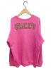 GUCCI (グッチ) ビジューデザインスウェット ショッキングピンク サイズ:M：59800円