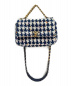 CHANEL (シャネル) CHANEL19ツイードバッグ ホワイト×ネイビー サイズ:-：458000円