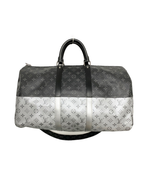 LOUIS VUITTON（ルイ ヴィトン）LOUIS VUITTON (ルイ ヴィトン) キーポル・バンドリエール 50 ブラック サイズ:50 モノグラムスプリット M43817 DR0158の古着・服飾アイテム