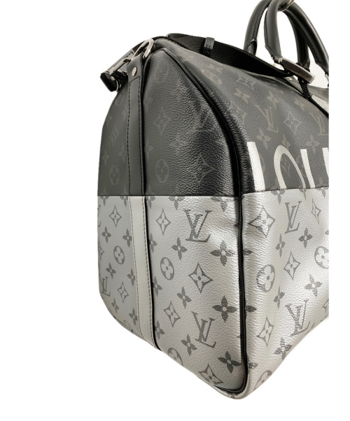 LOUIS VUITTON（ルイ ヴィトン）LOUIS VUITTON (ルイ ヴィトン) キーポル・バンドリエール 50 ブラック サイズ:50 モノグラムスプリット M43817 DR0158の古着・服飾アイテム