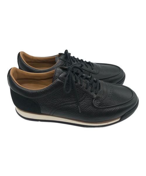 JOHN LOBB（ジョンロブ）JOHN LOBB (ジョンロブ) レザースニーカー ブラック サイズ:7の古着・服飾アイテム