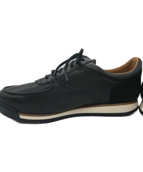 JOHN LOBB（ジョンロブ）JOHN LOBB (ジョンロブ) レザースニーカー ブラック サイズ:7の古着・服飾アイテム