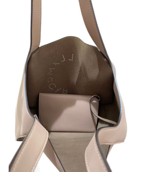 STELLA McCARTNEY（ステラマッカートニー）STELLA McCARTNEY (ステラマッカートニー) ステラロゴトートバッグ ベージュ サイズ:- レザーの古着・服飾アイテム