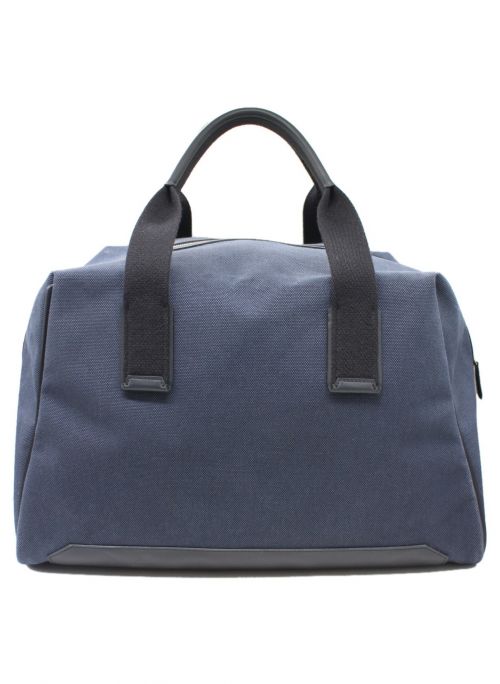 HERMES（エルメス）HERMES (エルメス) キャンバスボストンバッグ ネイビーの古着・服飾アイテム