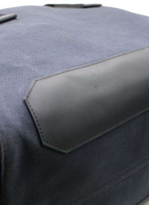 HERMES（エルメス）HERMES (エルメス) キャンバスボストンバッグ ネイビーの古着・服飾アイテム