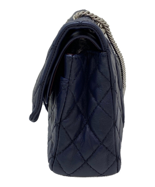 CHANEL（シャネル）CHANEL (シャネル) Wフラップチェーンショルダーバッグ ネイビー サイズ:-の古着・服飾アイテム