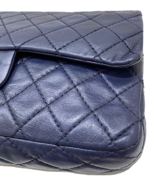 CHANEL（シャネル）CHANEL (シャネル) Wフラップチェーンショルダーバッグ ネイビー サイズ:-の古着・服飾アイテム