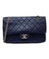 CHANEL（シャネル）の古着「Wフラップチェーンショルダーバッグ」｜ネイビー