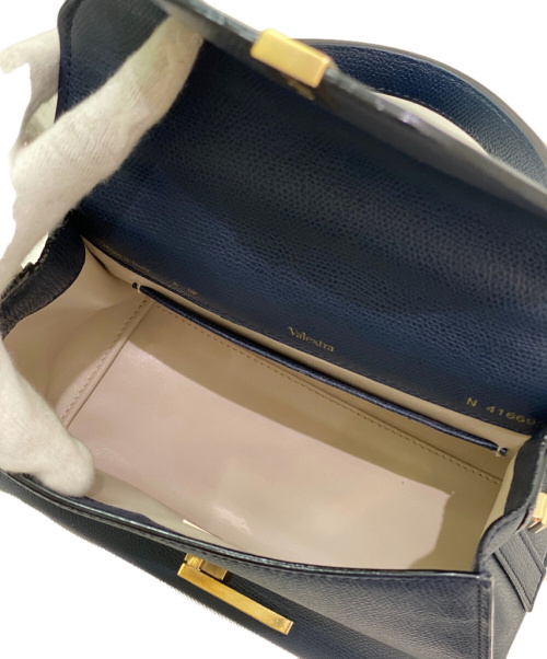 Valextra（ヴァレクストラ）Valextra (ヴァレクストラ) ミニイジィデカーフショルダーバッグ ネイビー サイズ:-の古着・服飾アイテム