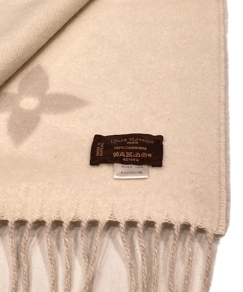 LOUIS VUITTON（ルイ ヴィトン）LOUIS VUITTON (ルイ ヴィトン) エシャルプ ロゴマニア ライトグレー サイズ:-の古着・服飾アイテム