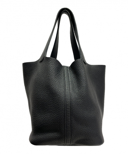 HERMES（エルメス）HERMES (エルメス) ピコタンロックMM ブラック サイズ:MM トリヨンクレマンス □P刻印の古着・服飾アイテム