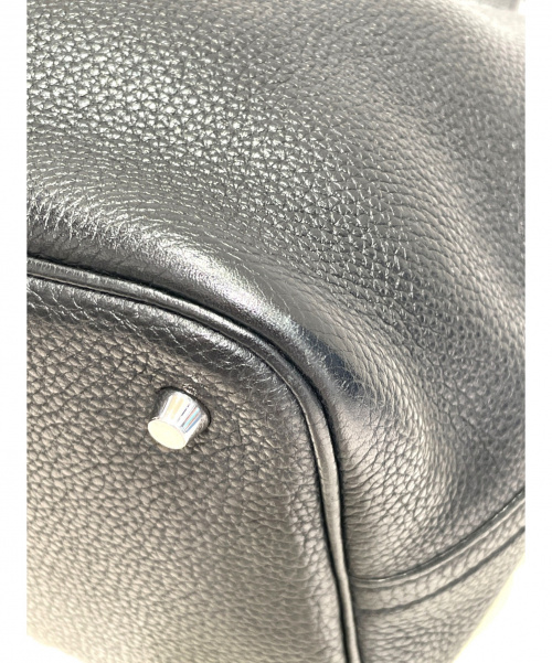 HERMES（エルメス）HERMES (エルメス) ピコタンロックMM ブラック サイズ:MM トリヨンクレマンス □P刻印の古着・服飾アイテム