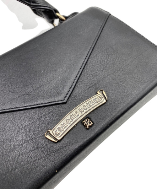 CHROME HEARTS（クロムハーツ）CHROME HEARTS  × BELLA HADID (クロムハーツ × ベラ・ハディッド) ハートダガー ハンドバッグ ブラック サイズ:-の古着・服飾アイテム