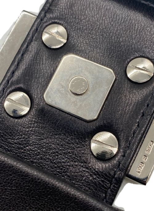 FENDI（フェンディ）FENDI (フェンディ) レザーマンマバケットハンドバッグ ブラック サイズ:-の古着・服飾アイテム