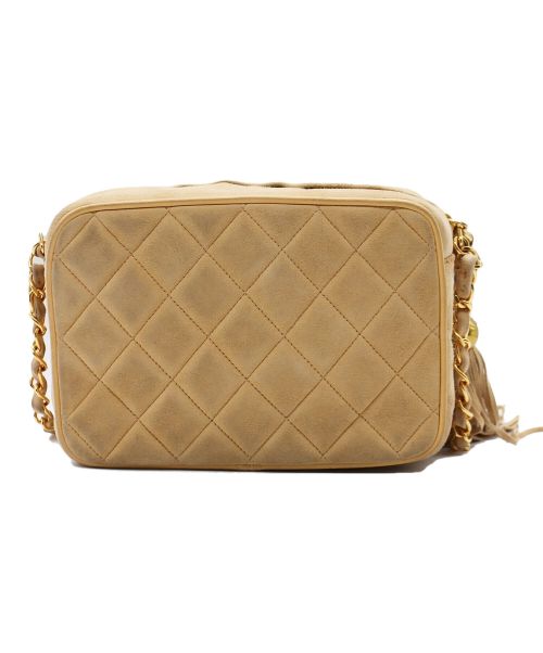 CHANEL（シャネル）CHANEL (シャネル) マトラッセ スウェードチェーンショルダーバッグ ベージュ サイズ:-の古着・服飾アイテム