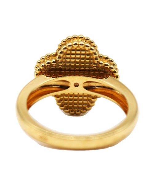 VAN CLEEF & ARPELS（ヴァンクリーフ＆アーペル）VAN CLEEF & ARPELS (ヴァンクリーフ＆アーペル) ヴィンテージアルハンブラシェルリング サイズ:52の古着・服飾アイテム
