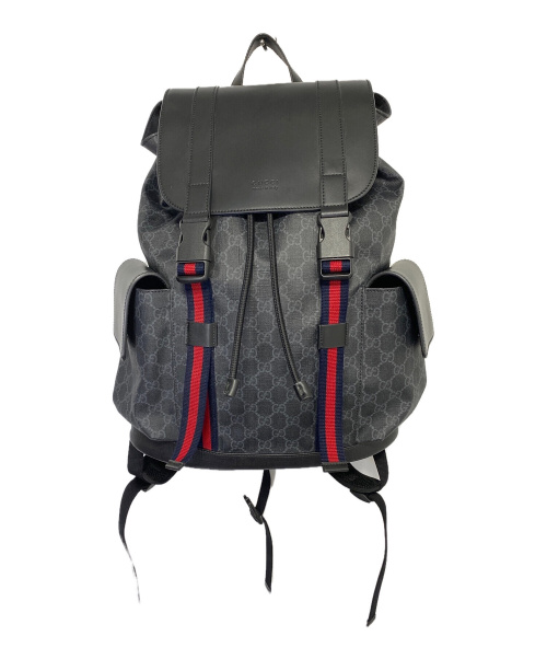 GUCCI（グッチ）GUCCI (グッチ) GGスプリームキャンバスバックパック ブラック サイズ:-の古着・服飾アイテム