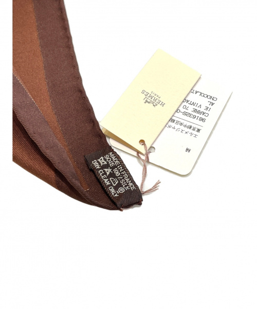 HERMES（エルメス）HERMES (エルメス) カレ70 ブラウン サイズ:70 未使用品の古着・服飾アイテム