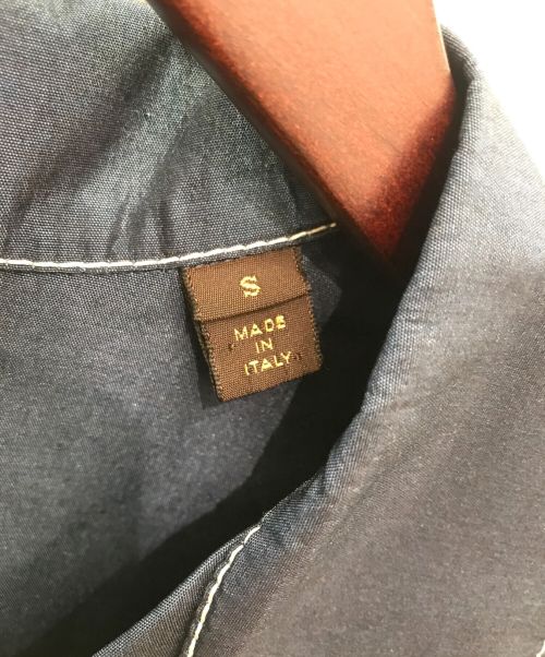 LOUIS VUITTON（ルイ ヴィトン）LOUIS VUITTON (ルイ ヴィトン) シルク半袖開襟シャツ ネイビー サイズ:Sの古着・服飾アイテム