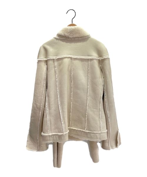 CHANEL（シャネル）CHANEL (シャネル) ムートンレザージャケット ベージュ サイズ:36の古着・服飾アイテム