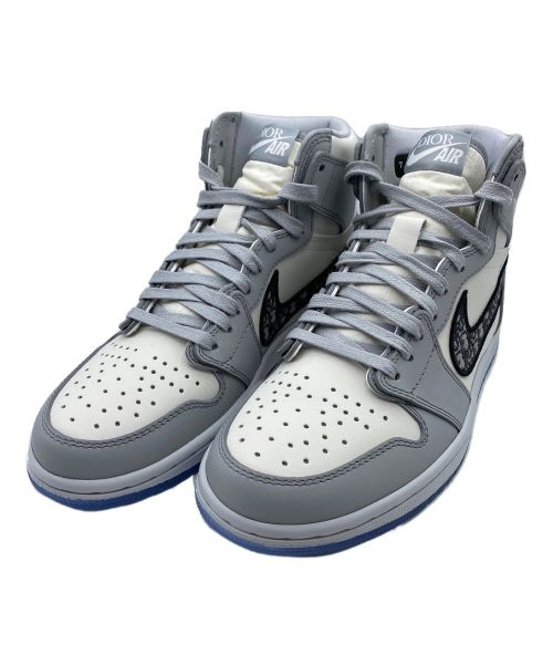 Dior（ディオール）Dior × Nike Air Jordan (ディオール × エアジョーダン) Air Jordan 1 High OG ライトグレー サイズ:37.5 未使用品の古着・服飾アイテム