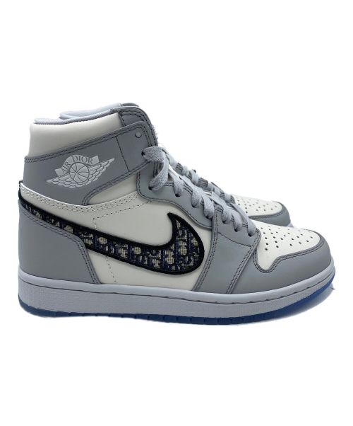 Dior（ディオール）Dior × Nike Air Jordan (ディオール × エアジョーダン) Air Jordan 1 High OG ライトグレー サイズ:37.5 未使用品の古着・服飾アイテム