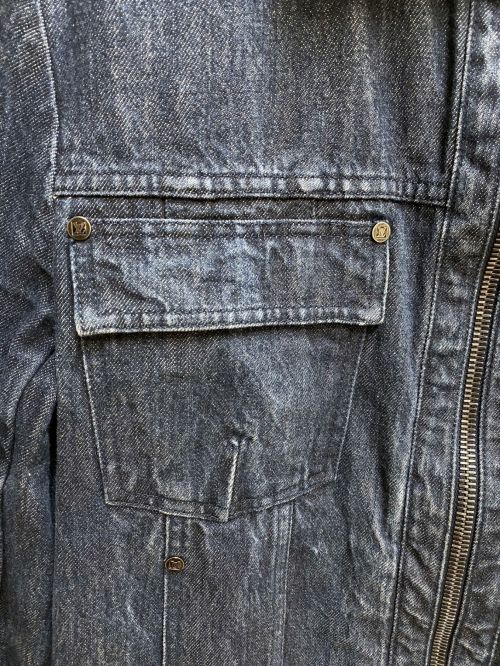 LOUIS VUITTON（ルイ ヴィトン）LOUIS VUITTON (ルイ ヴィトン) ジップアップデニムジャケット ブルー サイズ:50の古着・服飾アイテム