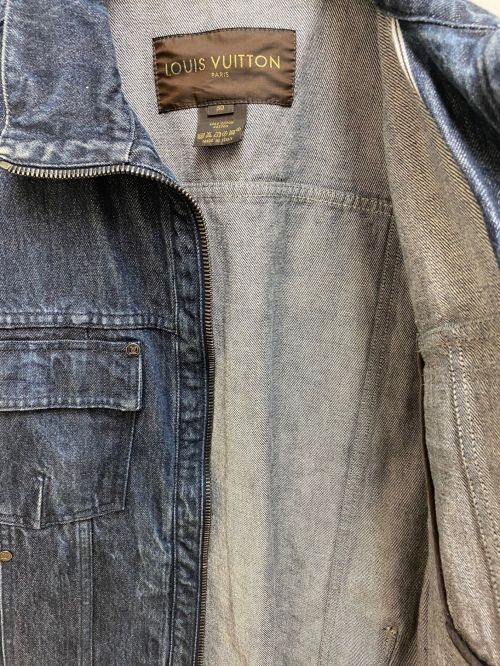 LOUIS VUITTON（ルイ ヴィトン）LOUIS VUITTON (ルイ ヴィトン) ジップアップデニムジャケット ブルー サイズ:50の古着・服飾アイテム