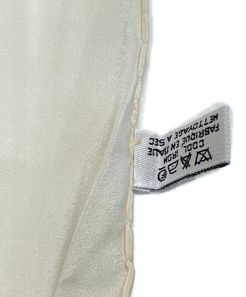 CHANEL（シャネル）CHANEL (シャネル) 大判スカーフ アイボリー サイズ:-の古着・服飾アイテム
