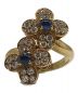 VAN CLEEF & ARPELS (ヴァンクリーフ＆アーペル) Ｋ18フラワーサファイヤリング サイズ:11号：428000円