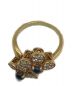 中古・古着 VAN CLEEF & ARPELS (ヴァンクリーフ＆アーペル) Ｋ18フラワーサファイヤリング サイズ:11号：428000円