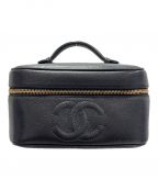 CHANELシャネル）の古着「バニティバッグ」｜ブラック